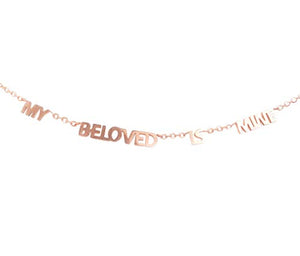Belovedone Rose Gold Plated Stainless Steel Necklace with Adjustable Cable Chains