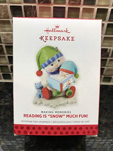 Hallmark 2013"Reading is Snow Much Fun" Ornament