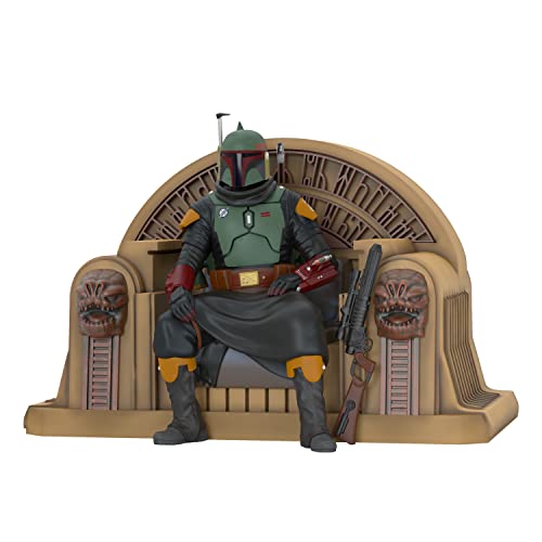 Hallmark Keepsake Christmas Ornament 2021, Star Wars: The Mandalorian Boba Fett on Throne, May The 4th Be with You